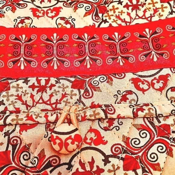 Lemon Hill Pink/White Floral Mini Satchel PVC Lining 100% Quilted Cotton NWOT - Picture 6 of 7